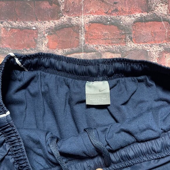 Vintage Nike Track Pants Mens Size XL Navy Blue Swoosh 90s Y2K Baggy Skater Wide - Picture 3 of 5